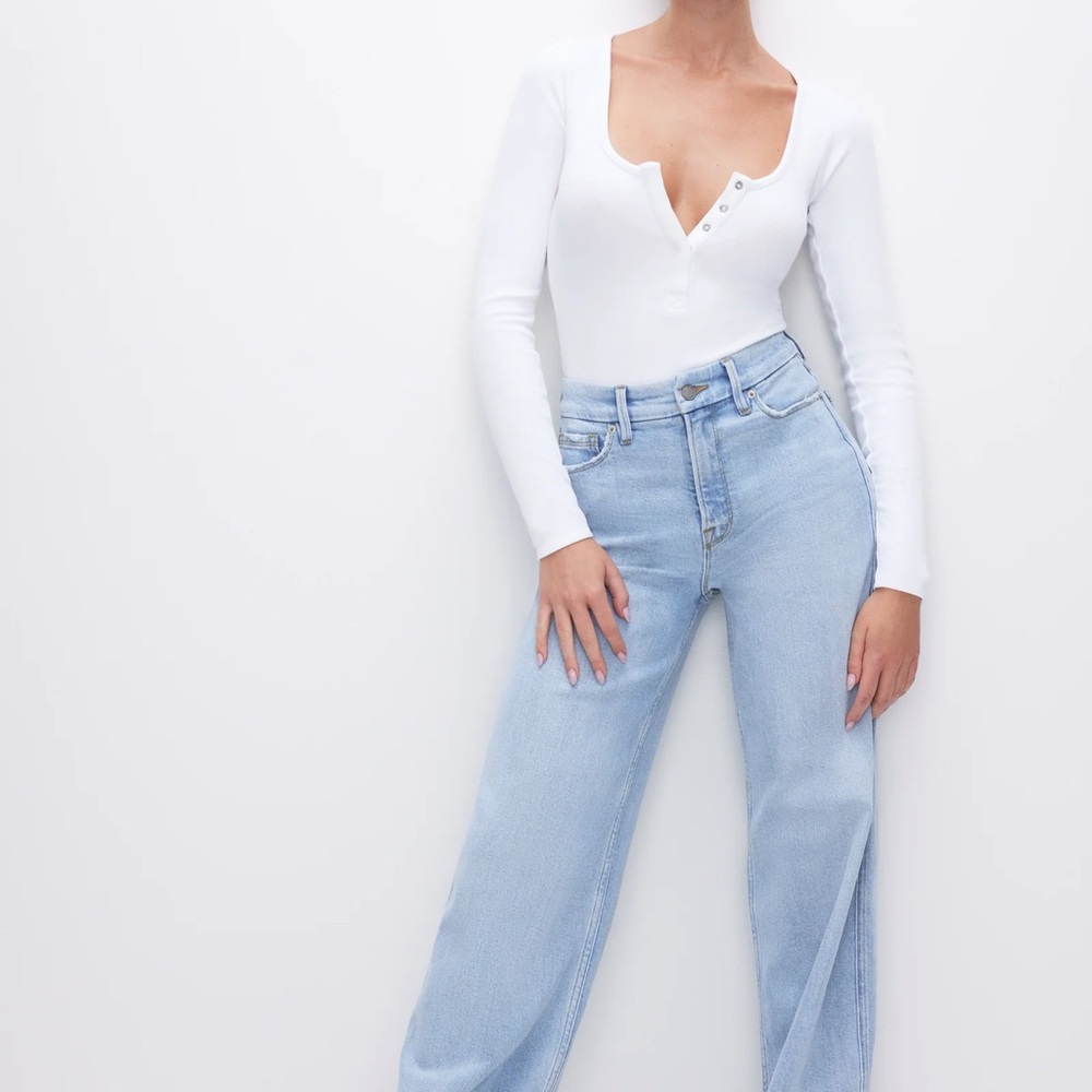 Good American Skate Wide Leg Jeans